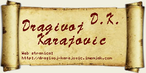 Dragivoj Karajović vizit kartica